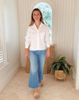 FRANK & EILEEN Silvio Button Up White