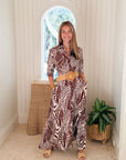 WALKER & WADE Princess Dress Terra Cotta Cappuccino