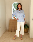 FRANK & EILEEN Oona Button Up Shirt French Blue