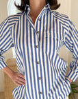 LADY CAPTAIN Captain Shirt Blue Stripe