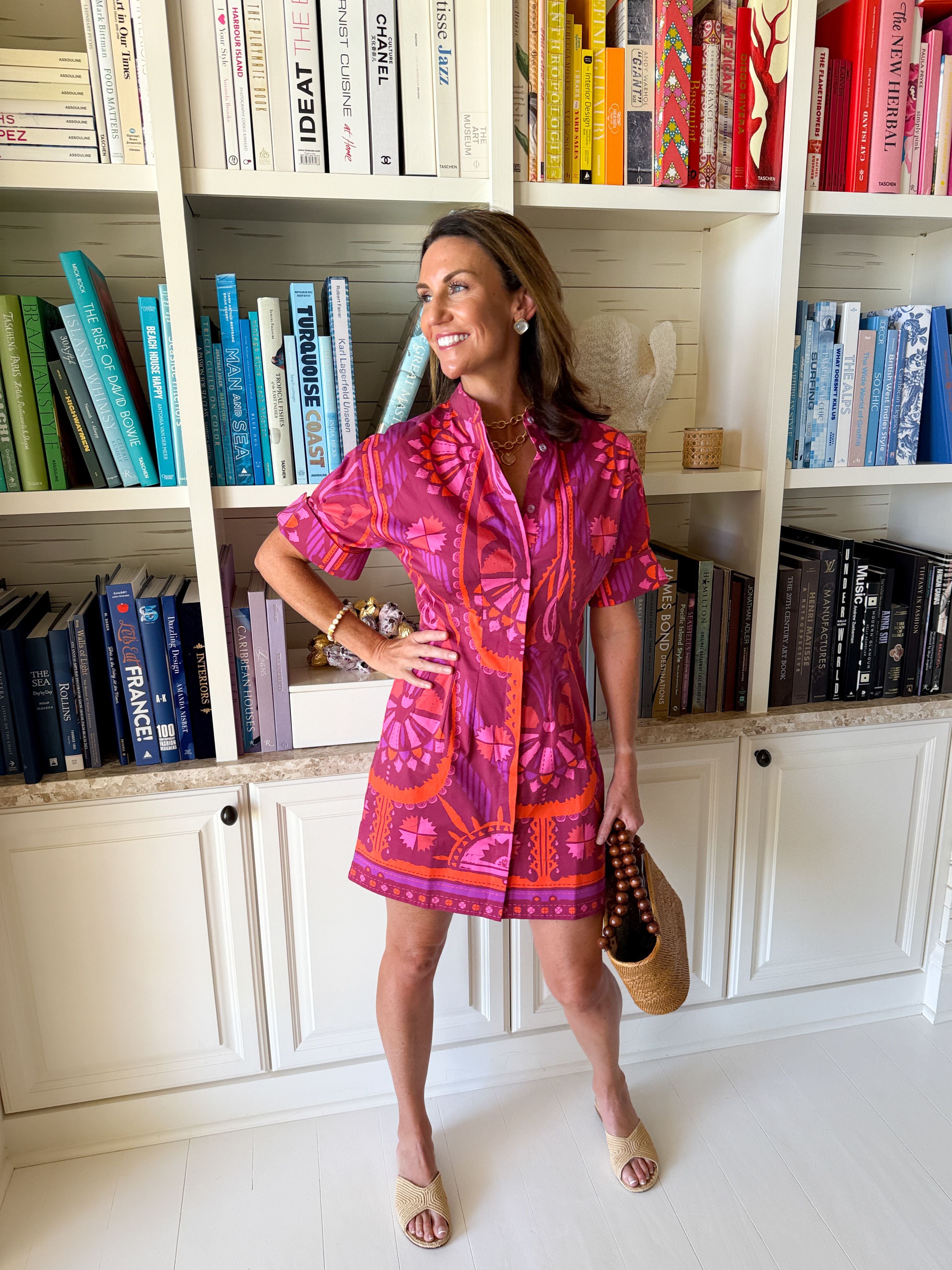 SHERIDAN FRENCH Parker Dress Sangria Batik
