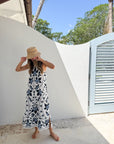 OMIKA Maggie Midi Dress Ceci Bluestone