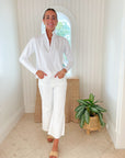 FRANK & EILEEN Patrick Popover White Jersey