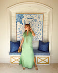 BELLA TU Meg Caftan Pear