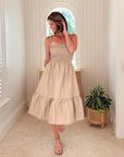 KASIA Cosmos Midi Dress Sand