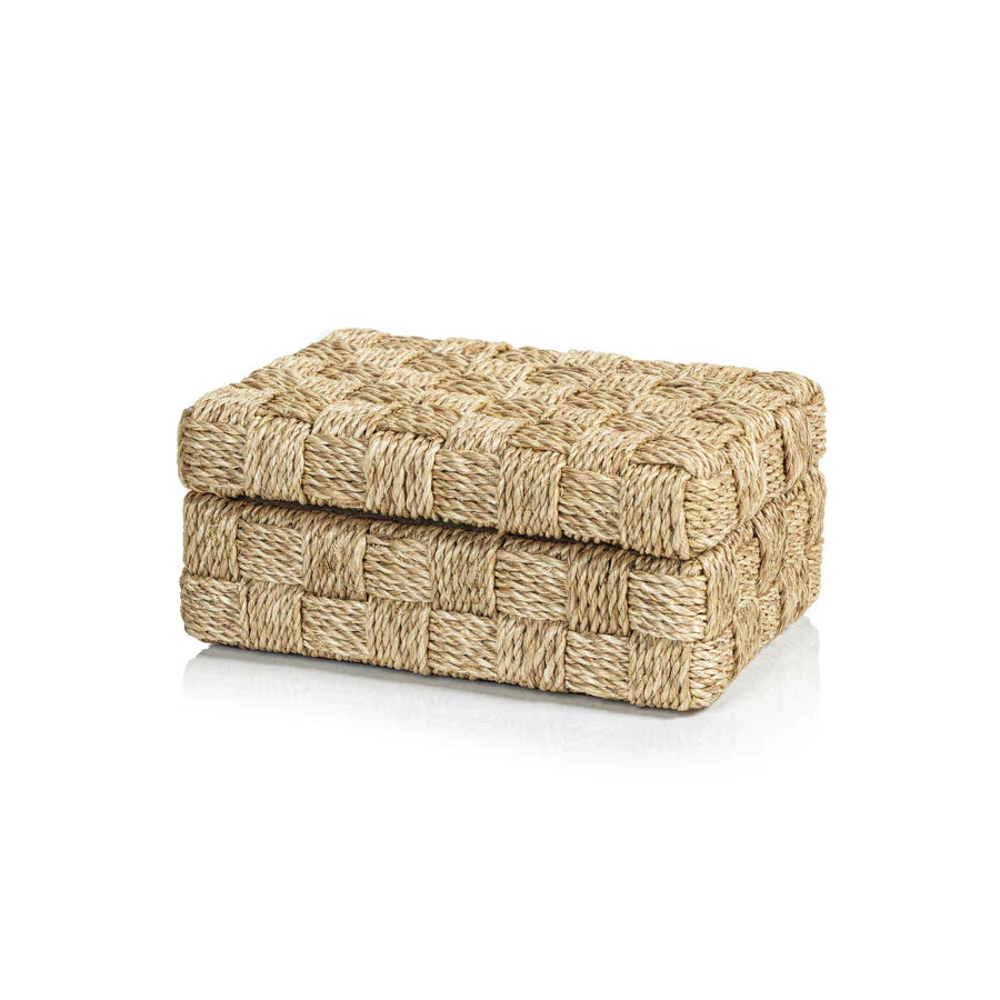 Abaca Rope Hinged Box Small