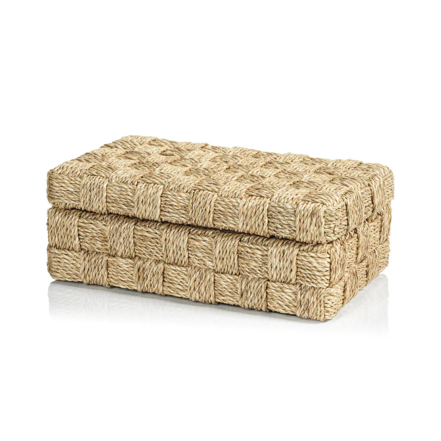 Abaca Rope Hinged Box Large