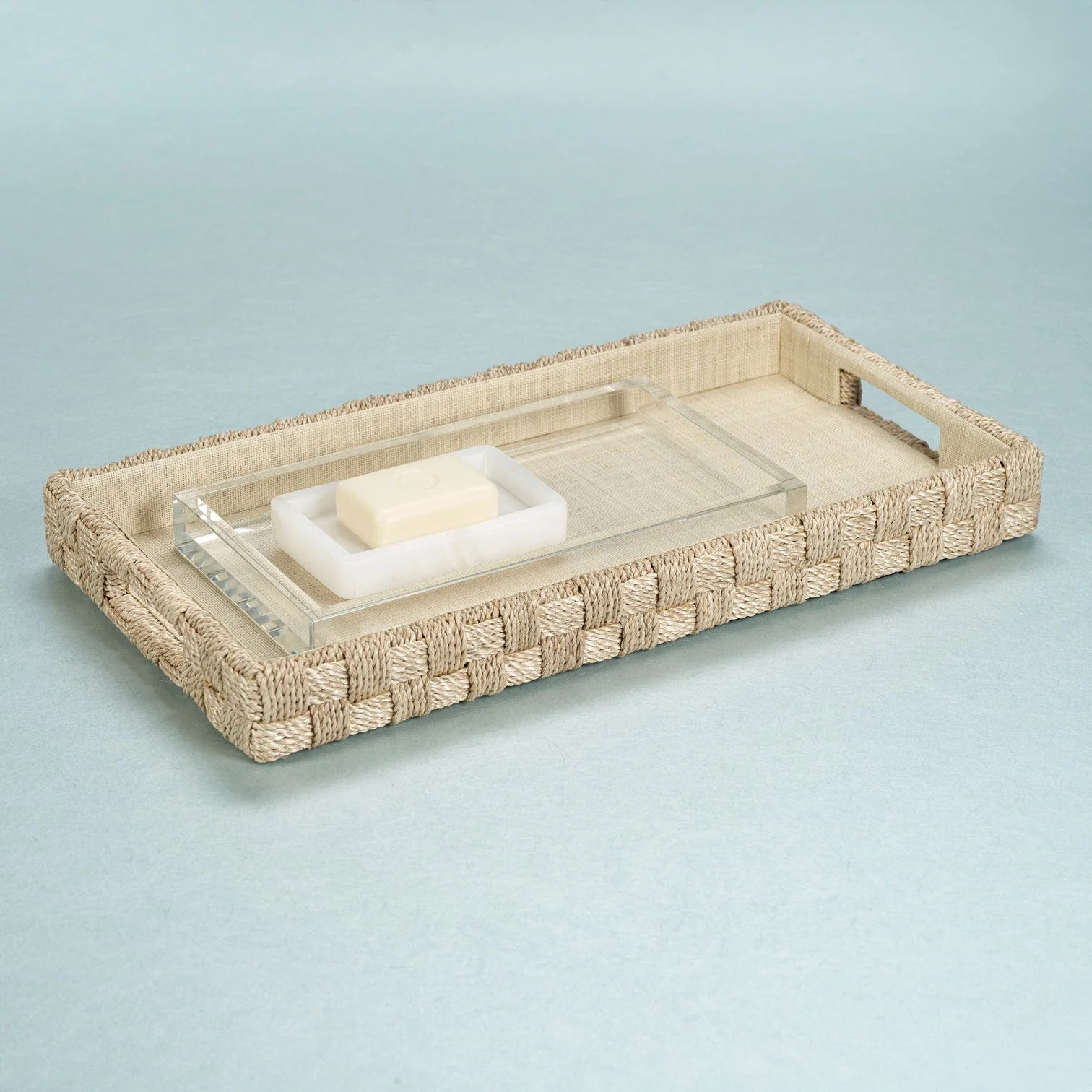 Abaca Rope Serving Tray Medium
