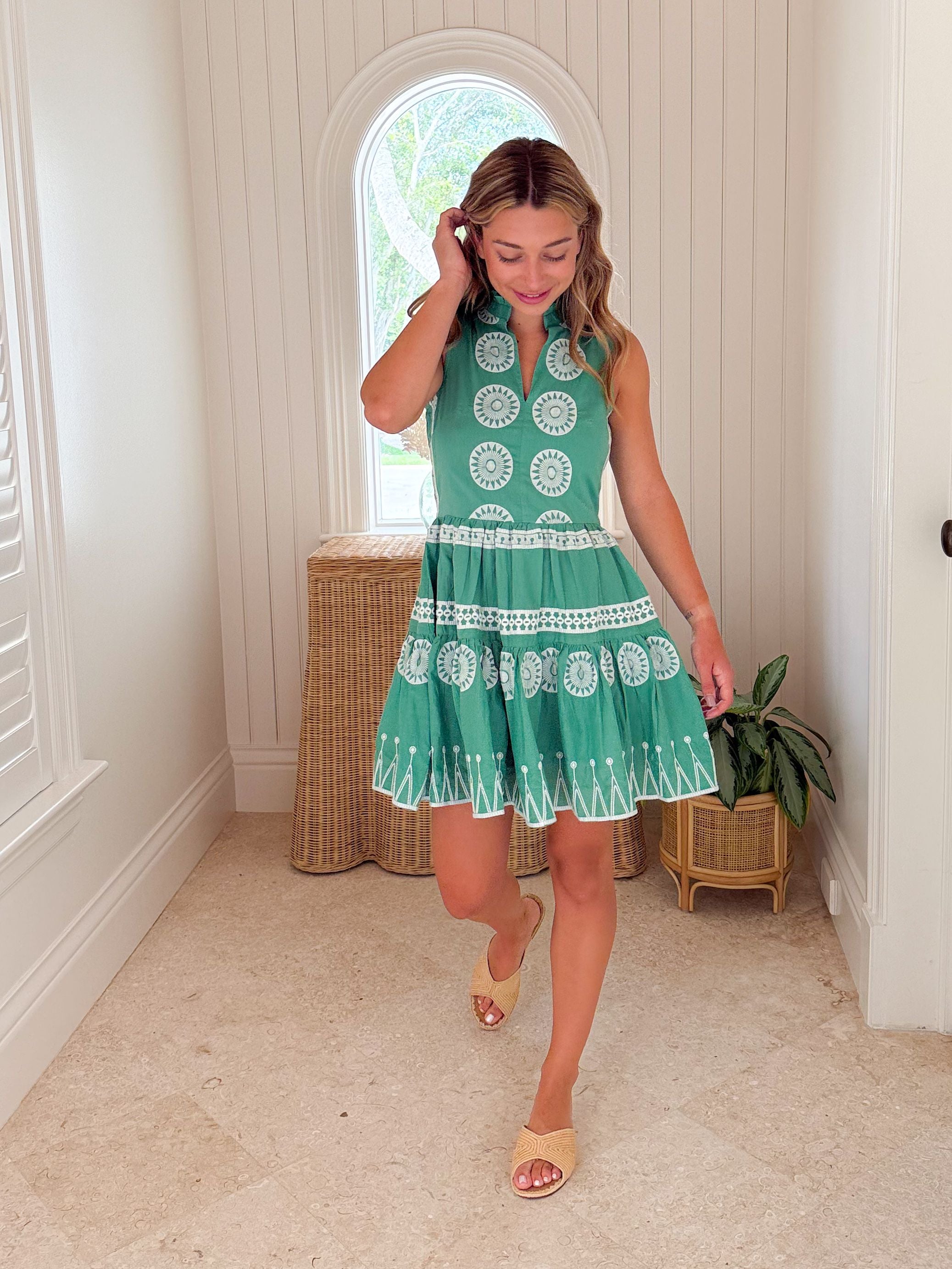 OLIPHANT Yoke Dress Soleil Sage