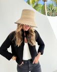 JUMPER 1234 Textured Cardigan Black