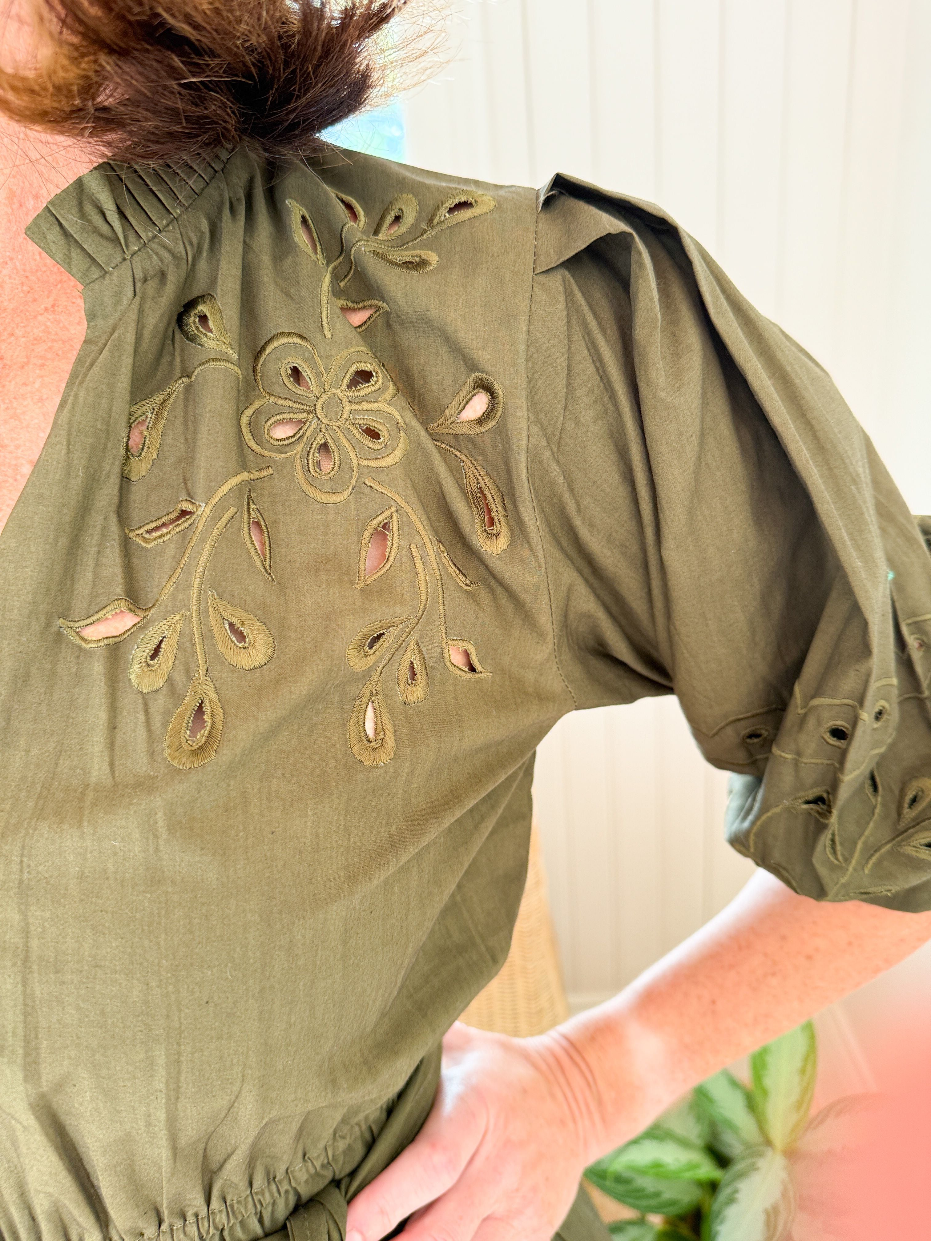 BELLA TU Becca Dress Loden Green