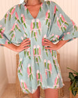FEATHER & FIND Lamula Kaftan Peaceful Birds