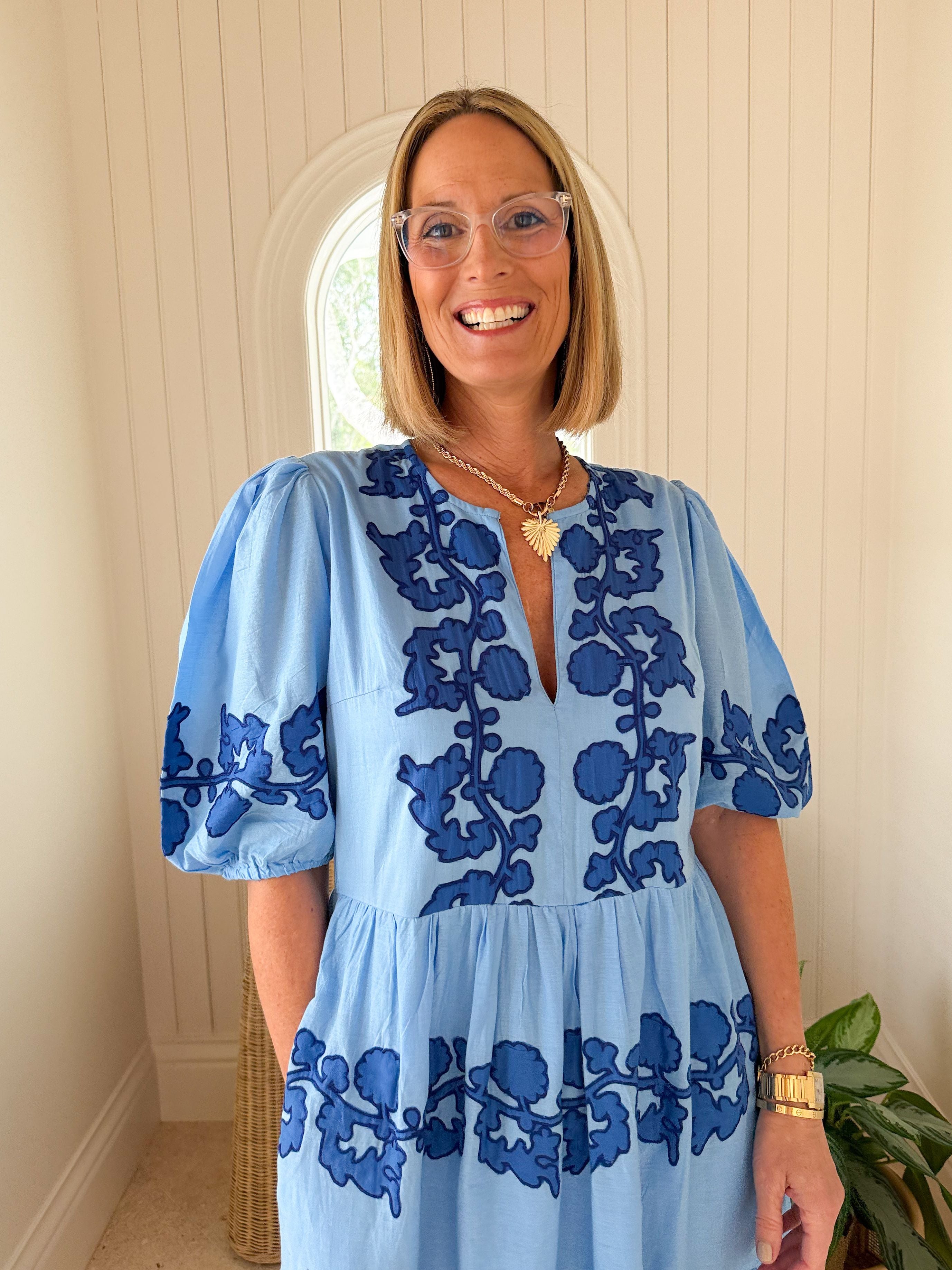 新品未使用CFCL POTTERY PUFF SLEEVE ロイヤルブルー 新品未使用CFCL POTTERY PUFF SLEEVE ロイヤルブルー CFCL(シーエフ