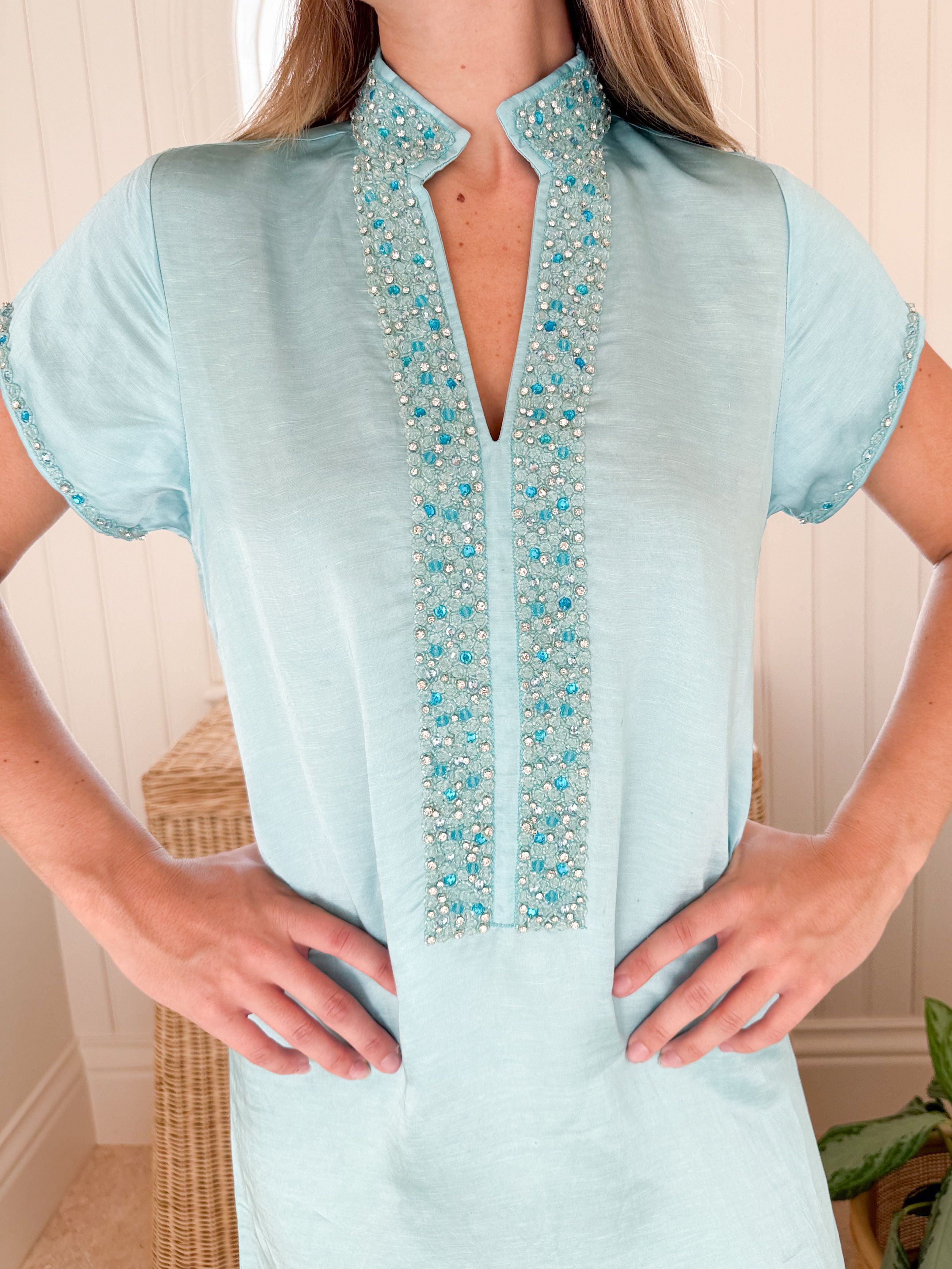 BELLA TU Meg Caftan Pool