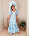 SHERIDAN FRENCH Margot Dress Sky Jardin