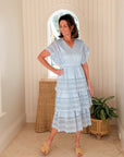 SHERIDAN FRENCH Gable Dress Porcelain Sky