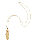 JANE WIN JOY Camelia Dogtag Pendant w/ 18-20" Adjustable Chain