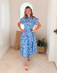 OLIPHANT Belted Shirt Dress Pretoria Navy