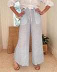 LLEA BLUE Becca Pant Chambray