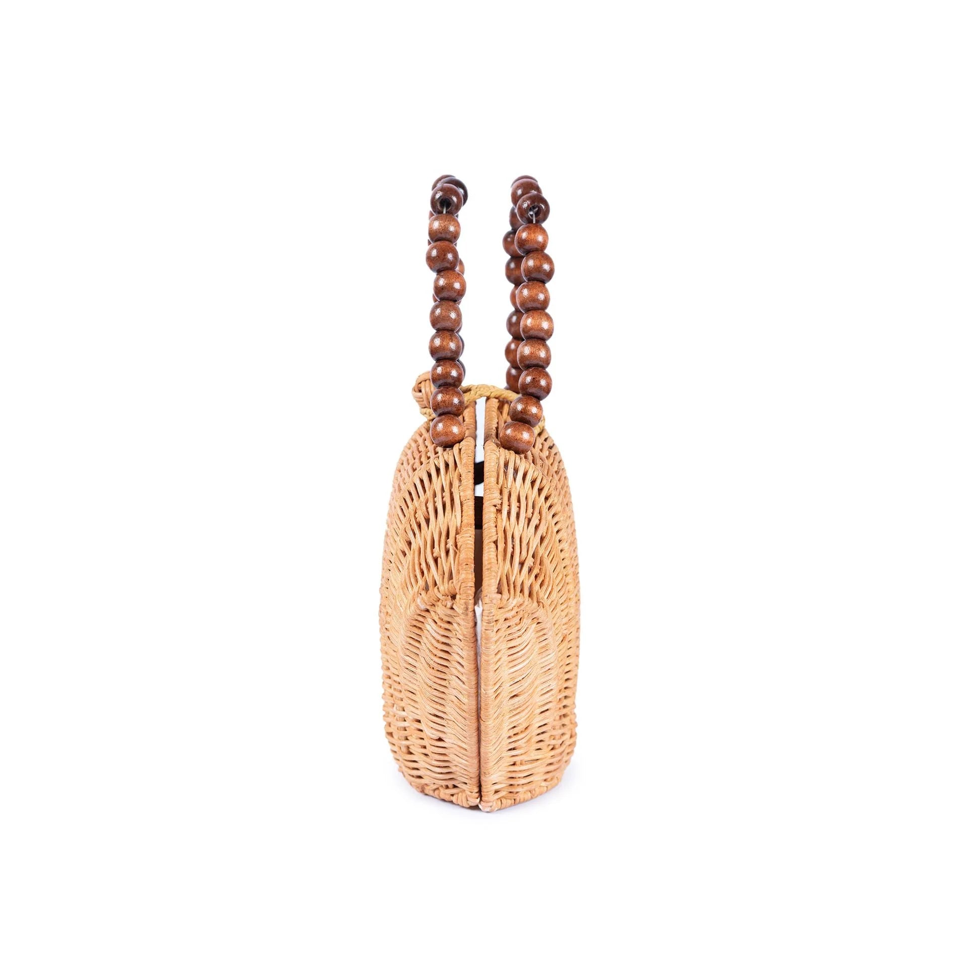 Shelly Woodbead Bag Natural