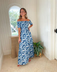 WALKER & WADE Mystique Dress Cobalt Tropical