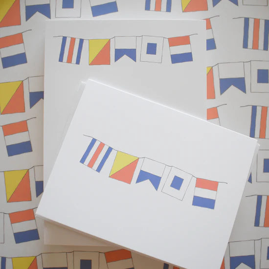SARA FITZ Coast Flags Boxed Note Cards
