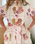 OLIPHANT Belted Shirt Dress Taormina Cream