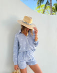 FELICITE BF Shirt Blue Stripe