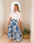 CARA CARA Melanie Skirt Fiore Evening Blue