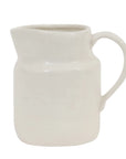 Stoneware Pitcher White Large