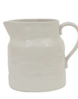 Stoneware Pitcher White Large