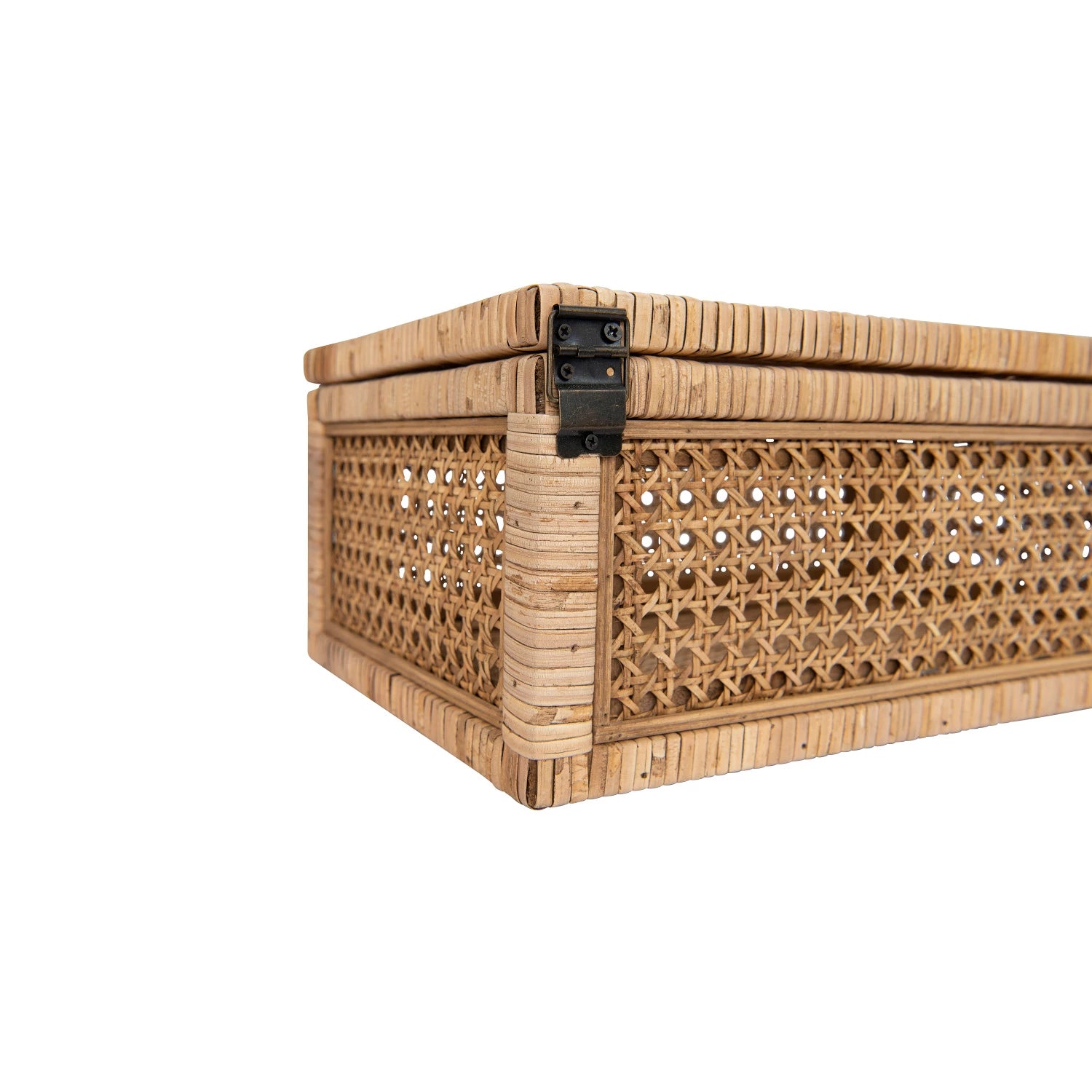 Rattan & Glass Display Box
