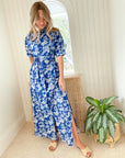 LOLA AUSTRALIA Stevie Shirtdress Palmini French Blue