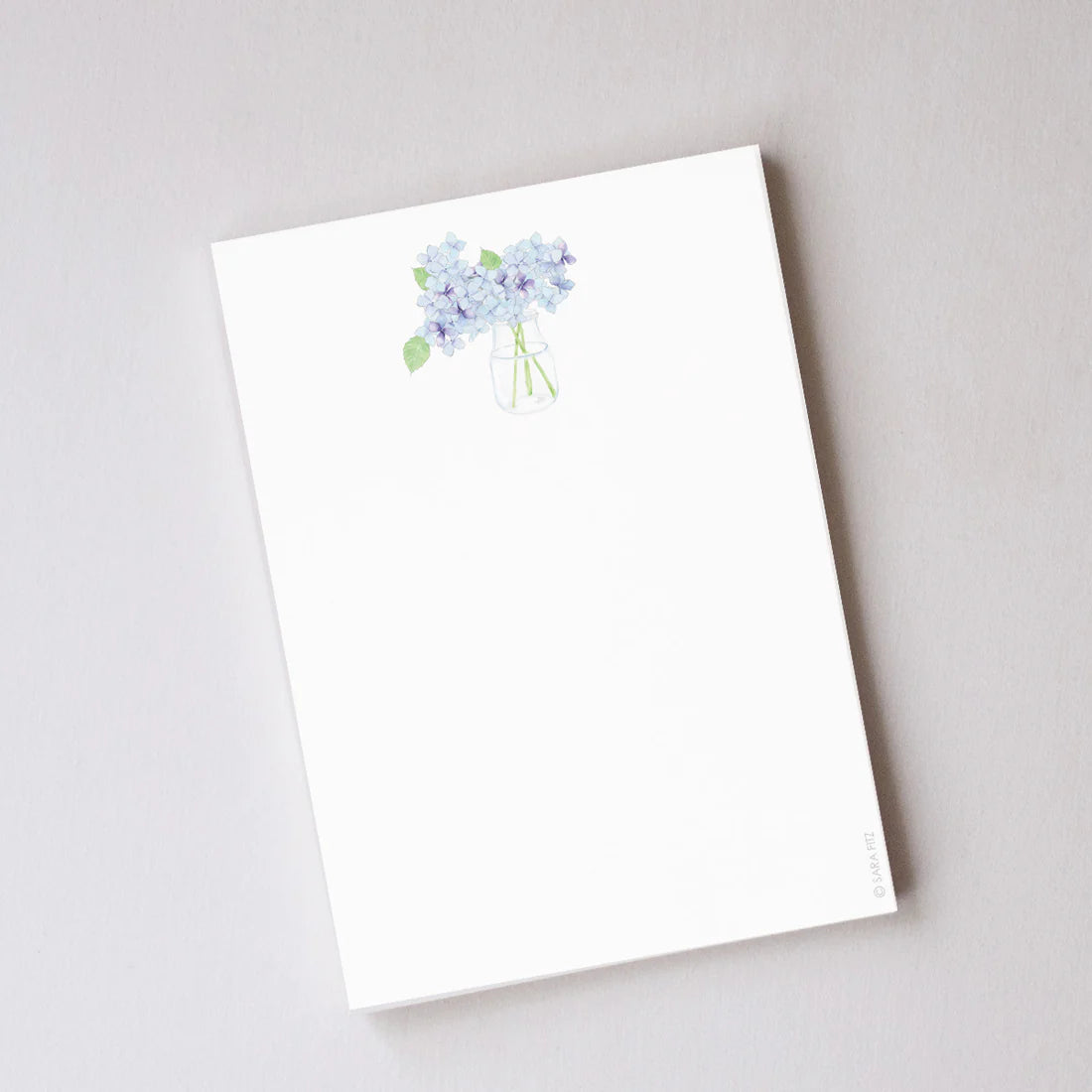SARA FITZ Hydrangea Bloom Notepad
