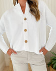 FRANK & EILEEN Montecito Cardigan White