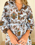 FINAL SALE CARA CARA Raya Dress Marcel Blue