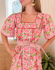 PINK CITY PRINTS Fleur Dress Sweet Hibiscus