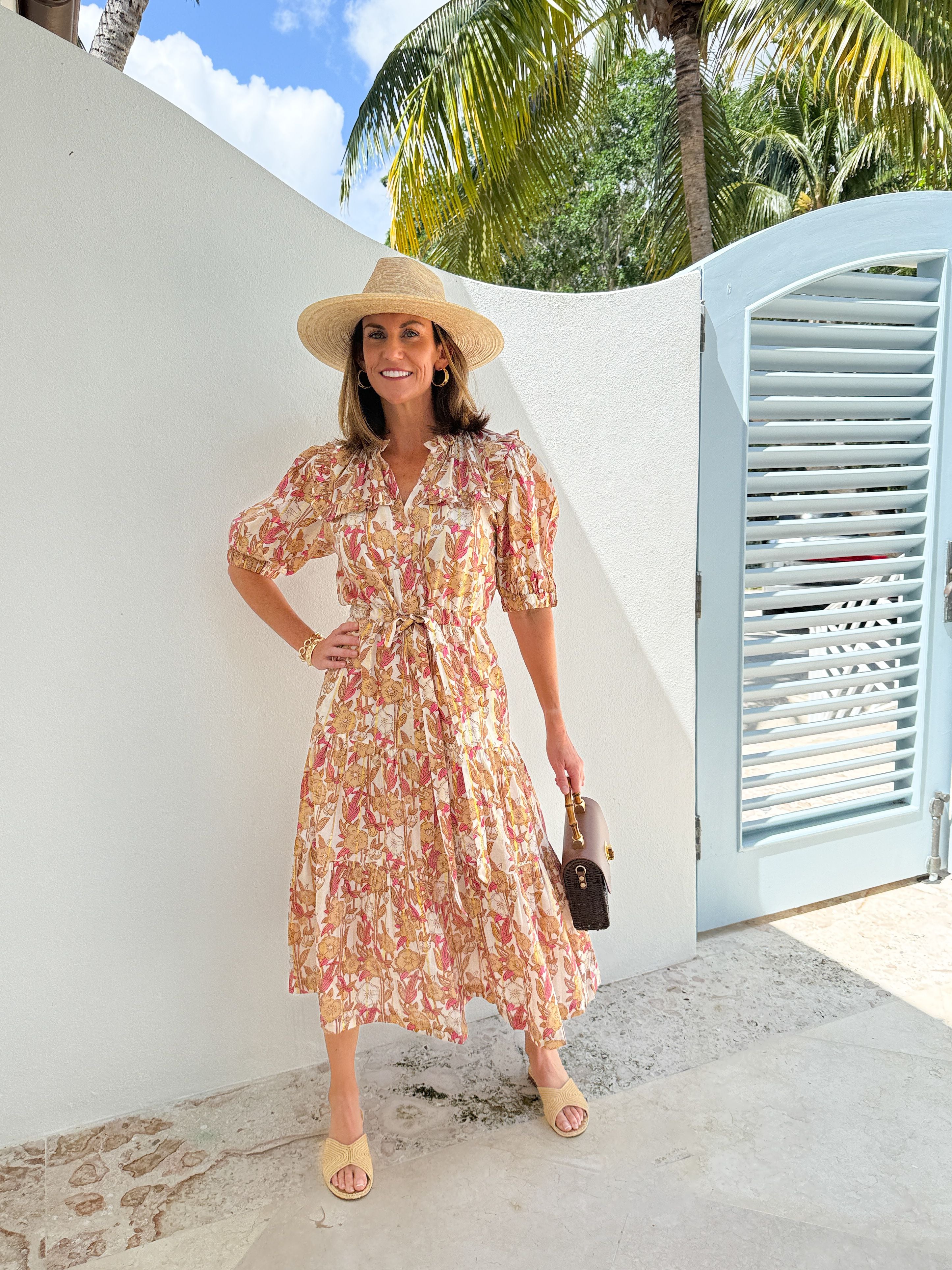 LOLA AUSTRALIA Pacific Dress Tea Rose