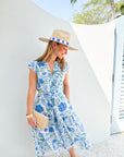 LOLA AUSTRALIA Daisy Boo Midi Dress Julie Grey