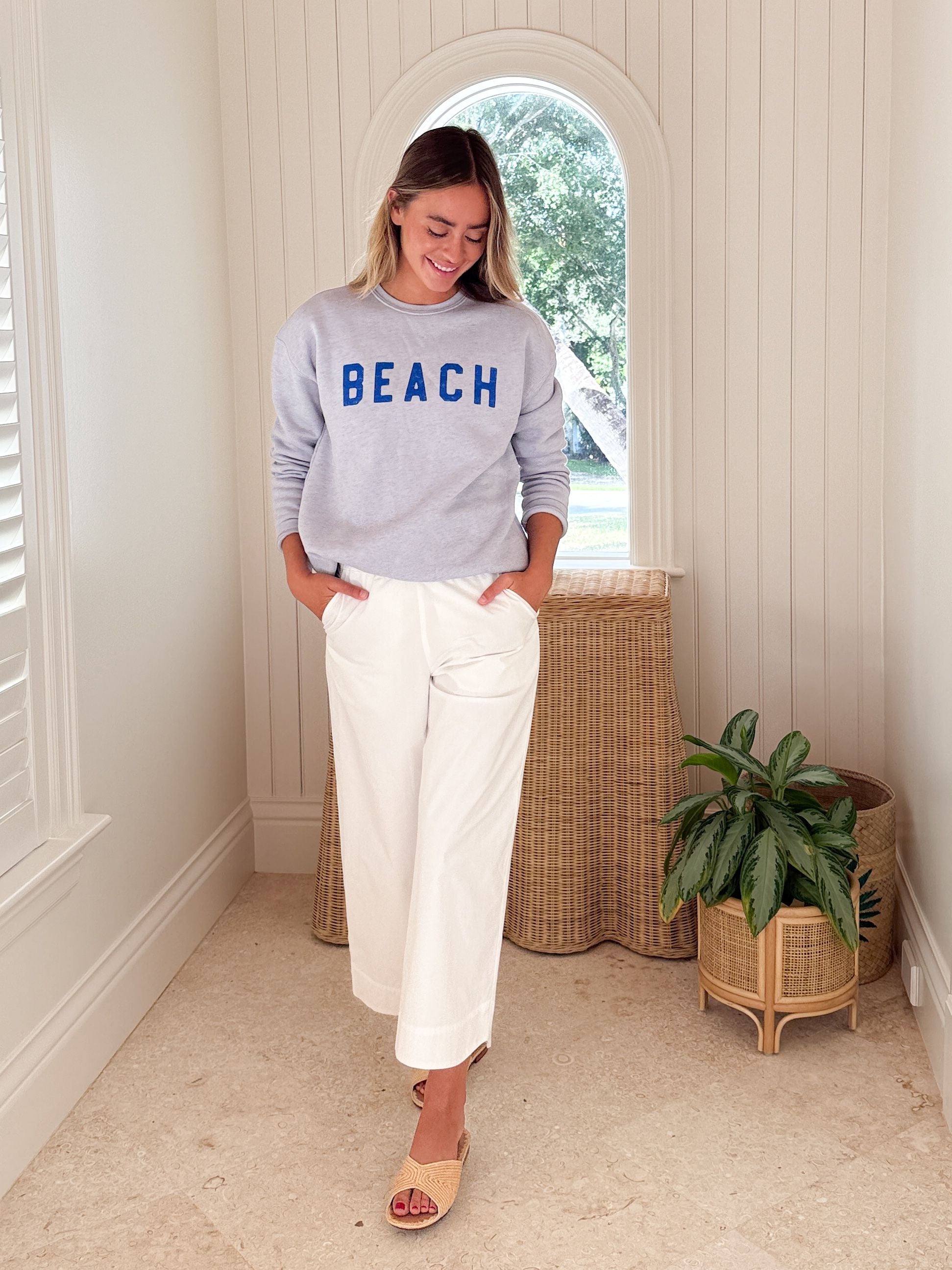 Beach Sweatshirt Light Blue