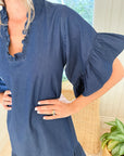 FITZROY & WILLA Soleil Mini Dress Denim