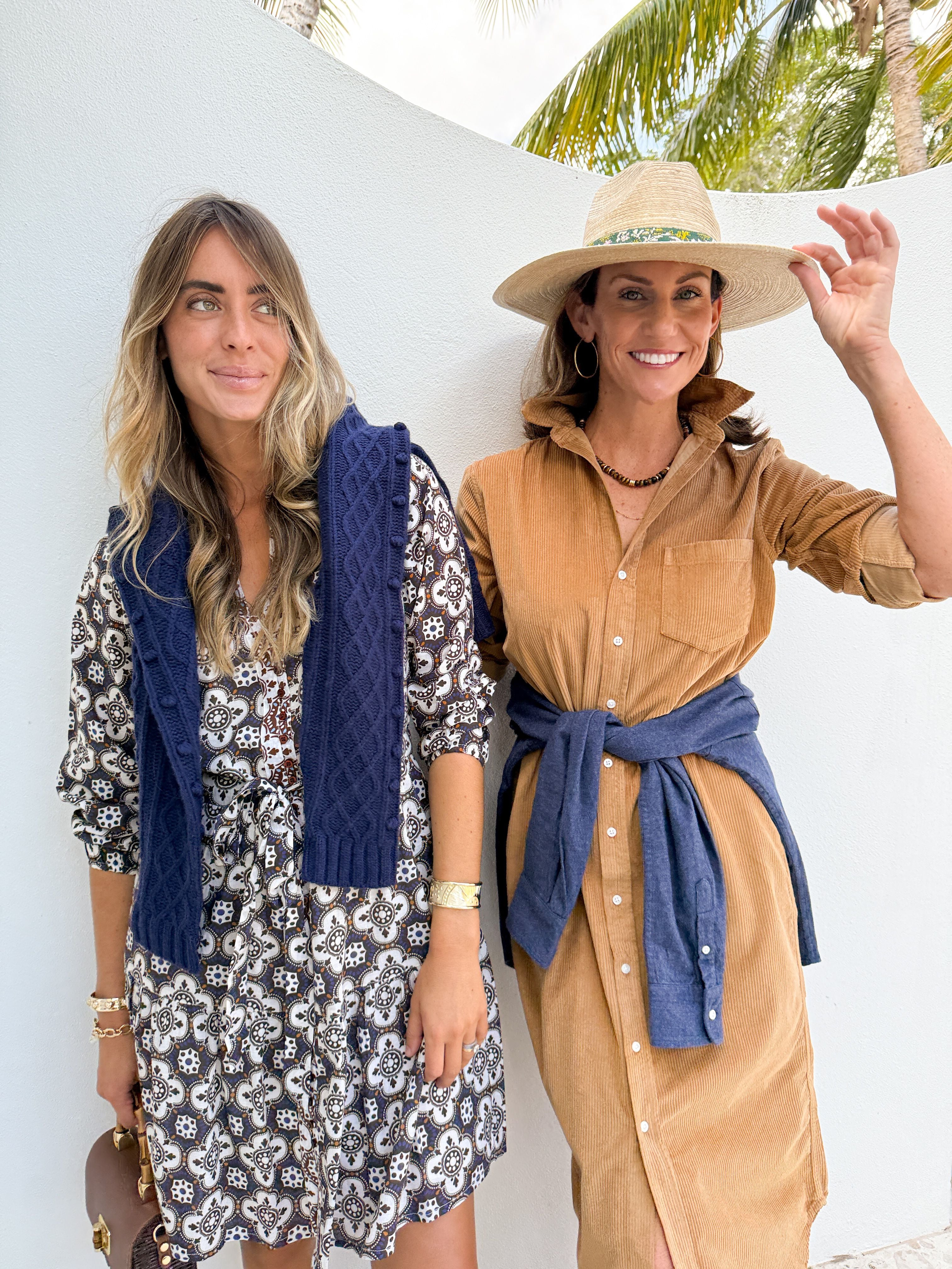 FRANK & EILEEN Rory Maxi Shirtdress Camel Corduroy