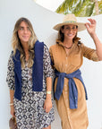 FRANK & EILEEN Rory Maxi Shirtdress Camel Corduroy