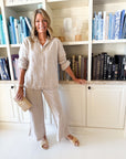 FRANK & EILEEN Eileen Button Up Sand