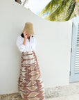 BEAU & RO Abby Skirt Brown Ikat