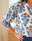 RO'S GARDEN Rachel Shirt Layla Blue