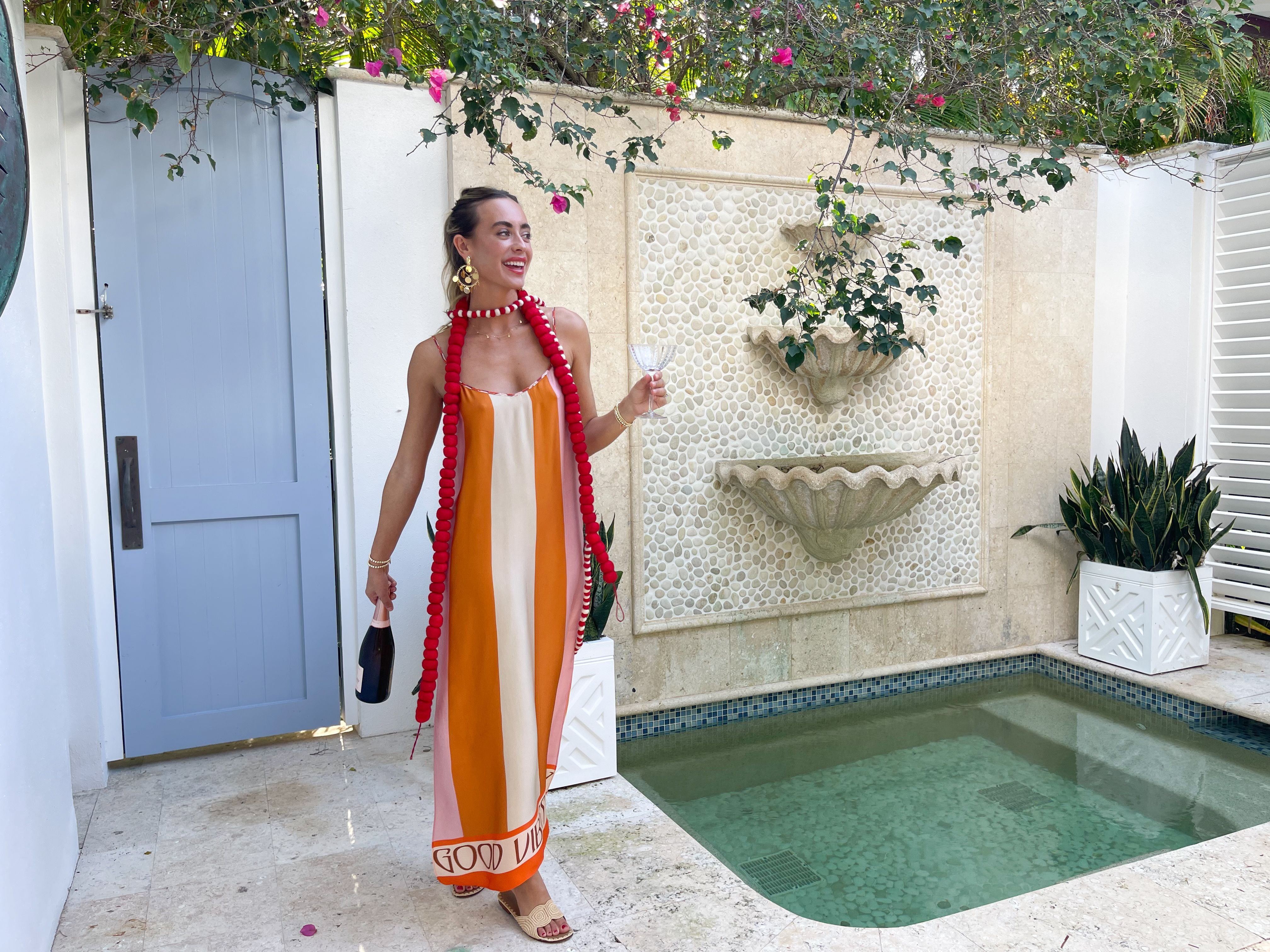 ME369 Olivia Camisole Dress Orange Summer – Matilda's Life Style