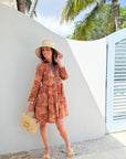 SHERIDAN FRENCH Abigail Dress Pecan Lynx