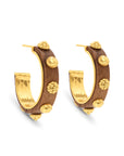 CAPUCINE DE WULF Gaia Hoop Earrings - Teak
