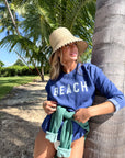 Beach Sweatshirt Heather Royal
